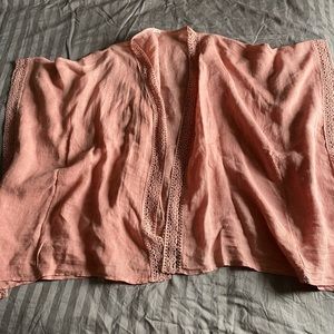 Drappy poncho style cover up sweater